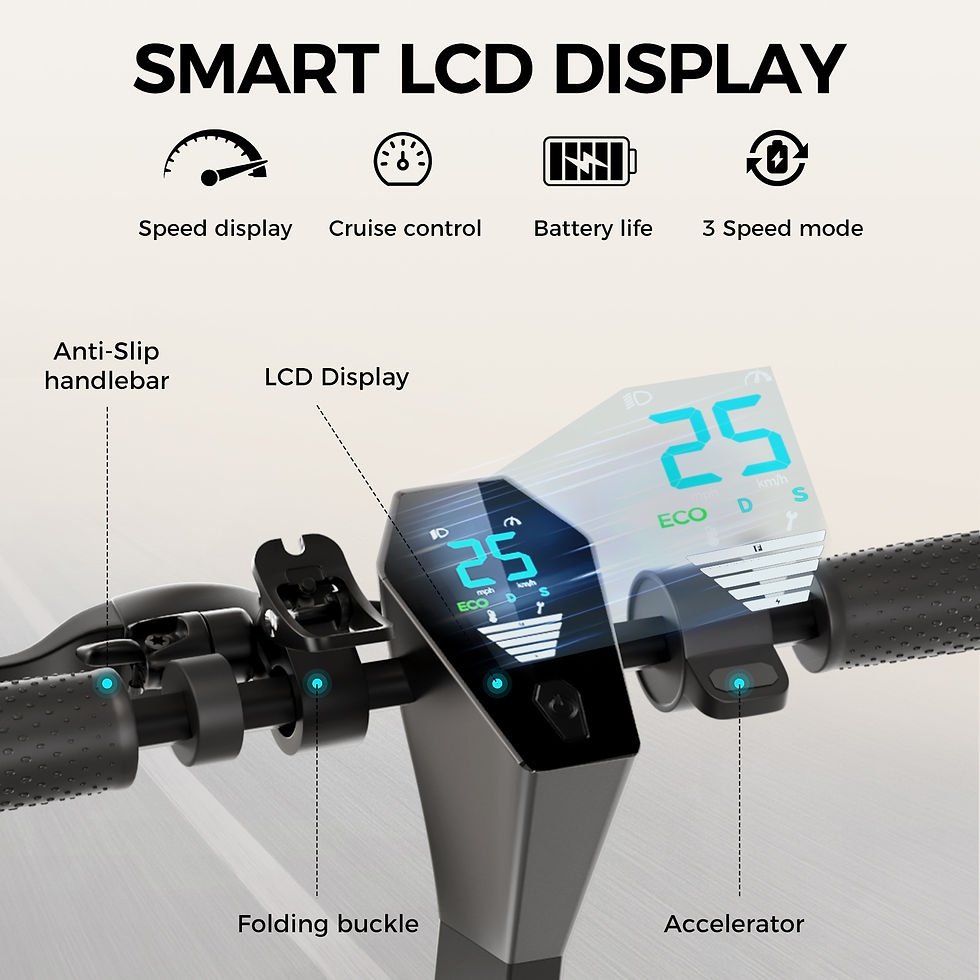 Thumbnail: HiQiS V10 E-scooter 500WMotor 36V 10.5Ah 25MPH Speed 22mile Range Foldable E-sco