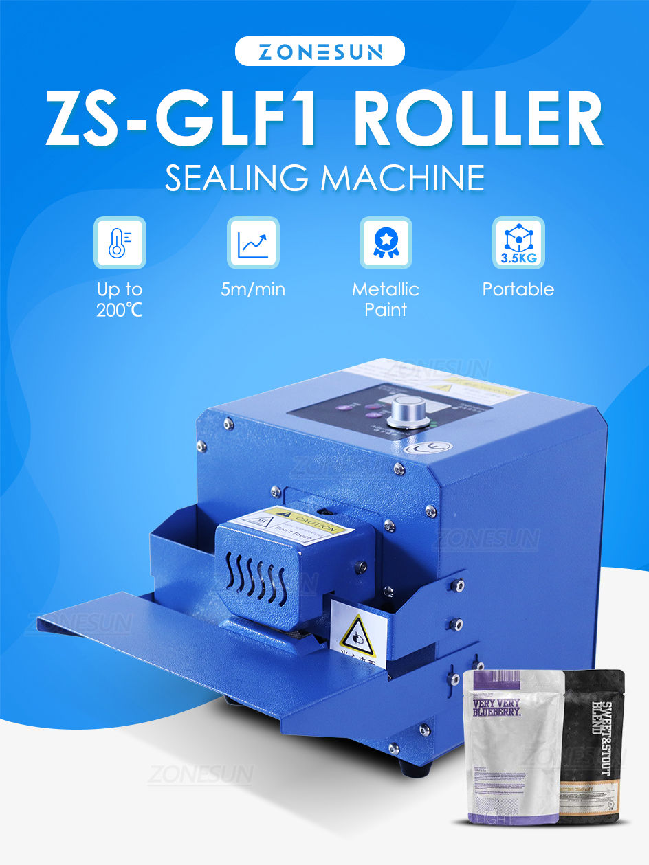 Thumbnail: ZONESUN ZS-GLF1 Portable Bag Sealing Machine Aluminum Foil Composite Plastic Fil