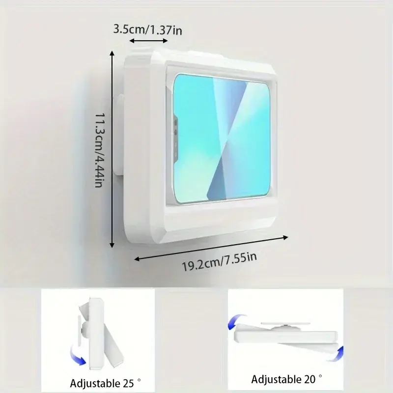 Thumbnail: 360 Rotation Waterproof and Anti-fog Mobile Phone Case for Bathroom Shower Phone