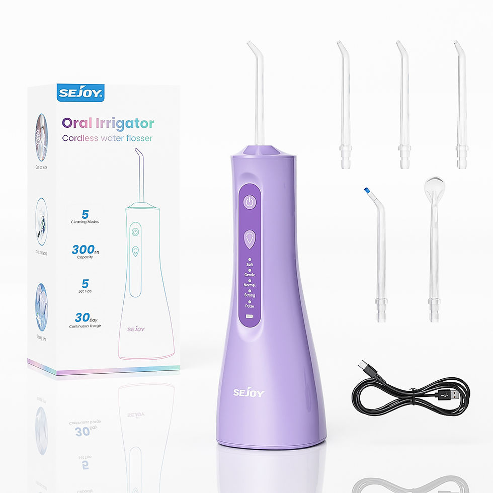 Thumbnail: Sejoy Electric Water Flossers Oral Irrigator Rechargeable Portable Dental 5 Mode
