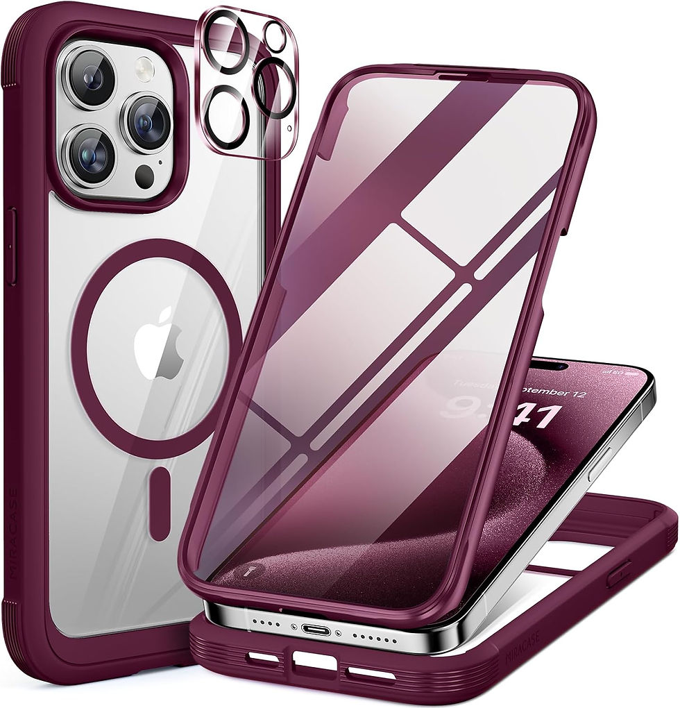 Thumbnail: Miracase Magnetic for iPhone 15 Pro Max Case 6.7'' [Compatible with Magsafe] Fu