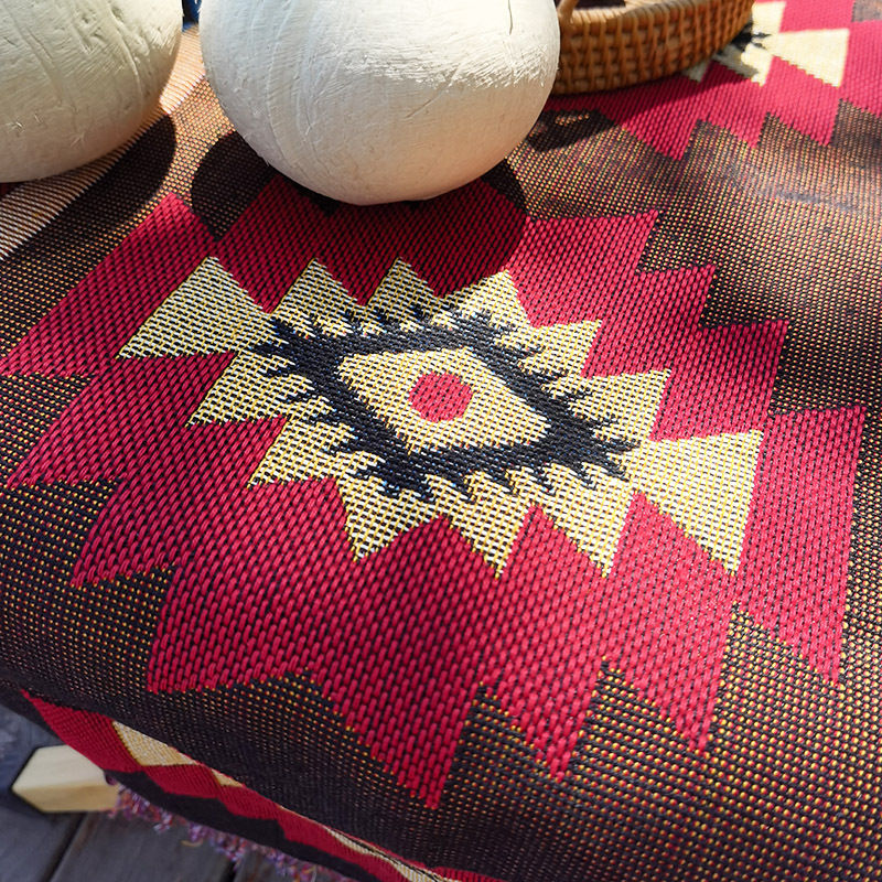 Thumbnail: Tribal Linen Blankets Indian Outdoor Rugs Camping Picnic Blanket Boho Decorative