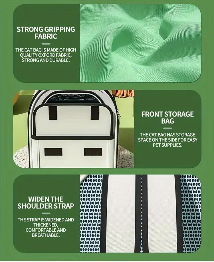 Thumbnail: Pet Carrier Backpack, Going Out Large Cat Backpack Transparent Space Capsule Bre