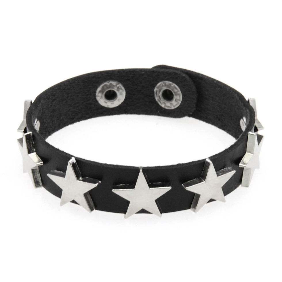 Thumbnail: Halloween Skeleton Rivet Bracelet Set Fashion Pu Leather Bracelet Personalized R