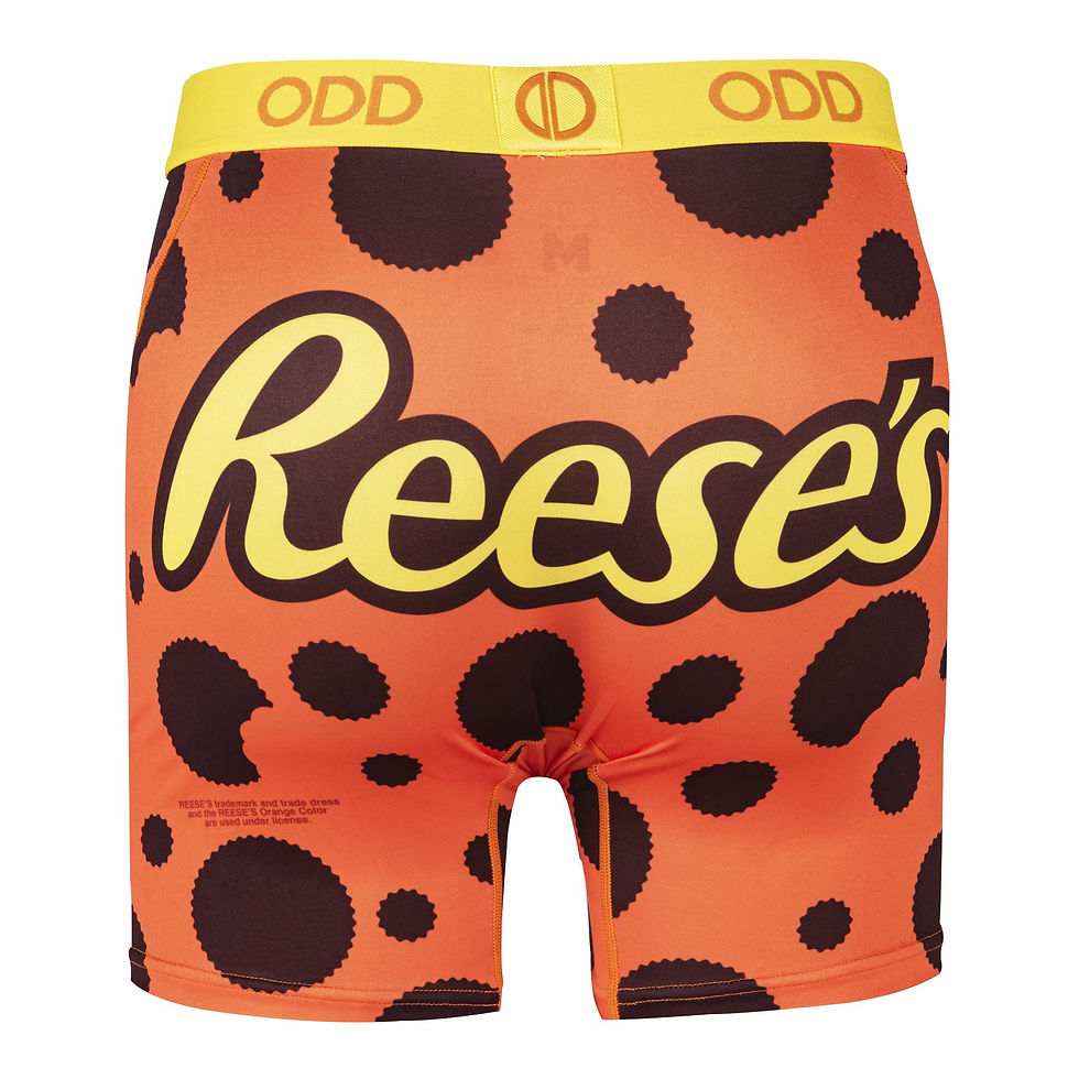 Thumbnail: Odd Sox, Reese's Peanut Butter Cups, Men's Fun Boxer Brief Underwear, Small