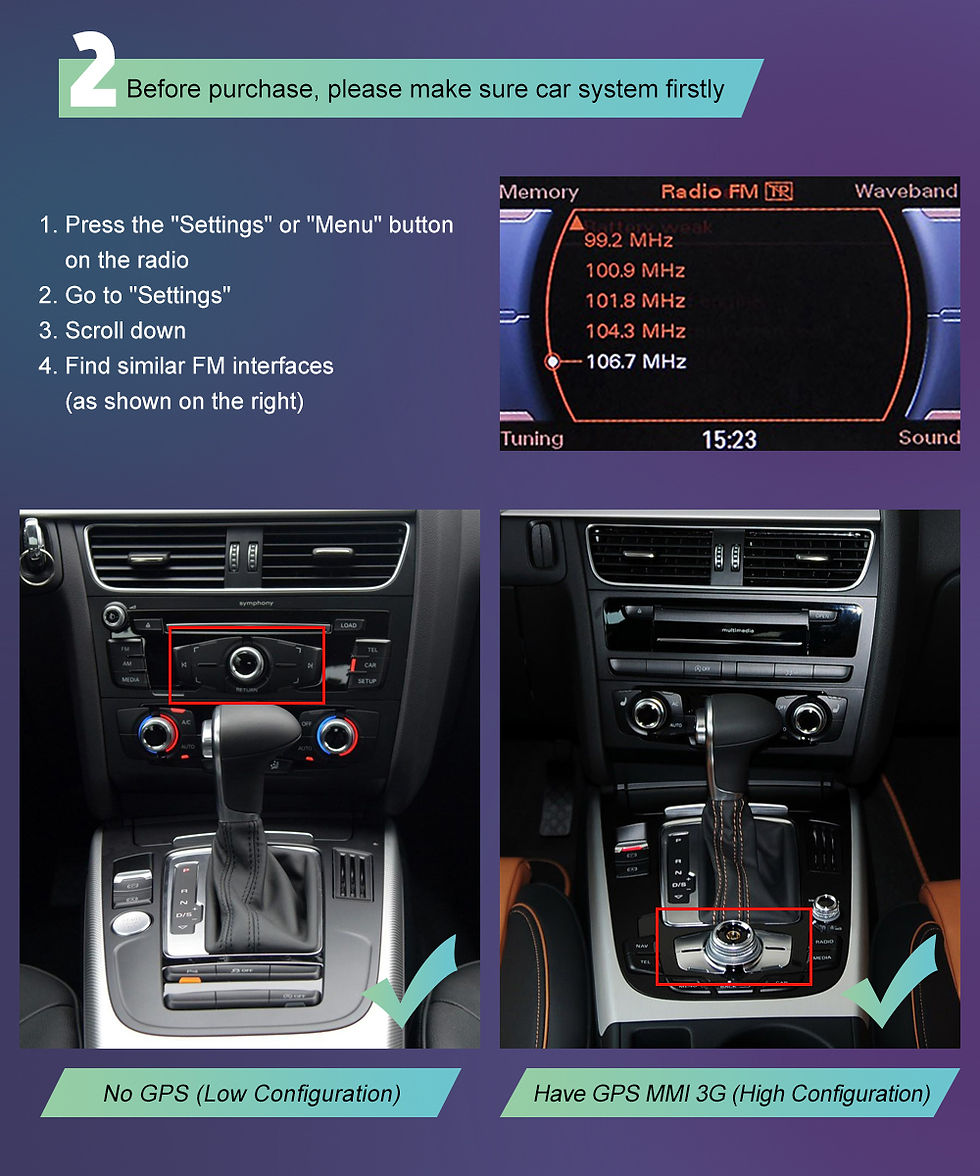 Thumbnail: Wireless Carplay for Audi A4 B8 A5 Q5 2009-2015, Support Car Play Android Auto A