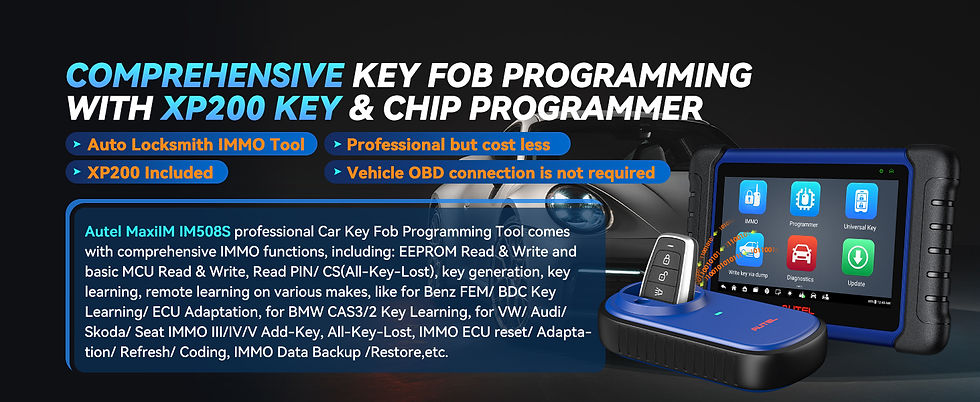 Thumbnail: Autel MaxiIM IM508S XP200 Car Key Programming Tool Diagnostic Tool All-in-One Ke