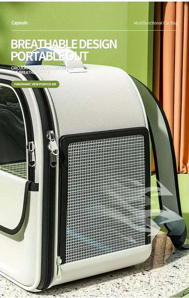 Thumbnail: Pet Carrier Backpack, Going Out Large Cat Backpack Transparent Space Capsule Bre