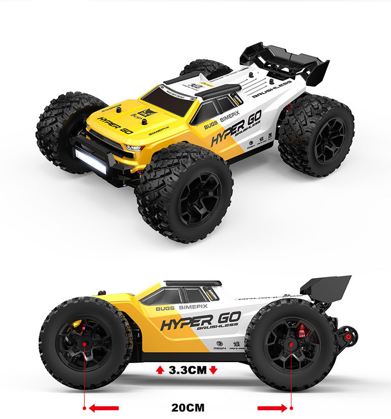 Thumbnail: MJX RC Car MJX HYPER GO MJX14207 14208 1/14 70KM/H Brushless 4WD Racing Car Elec