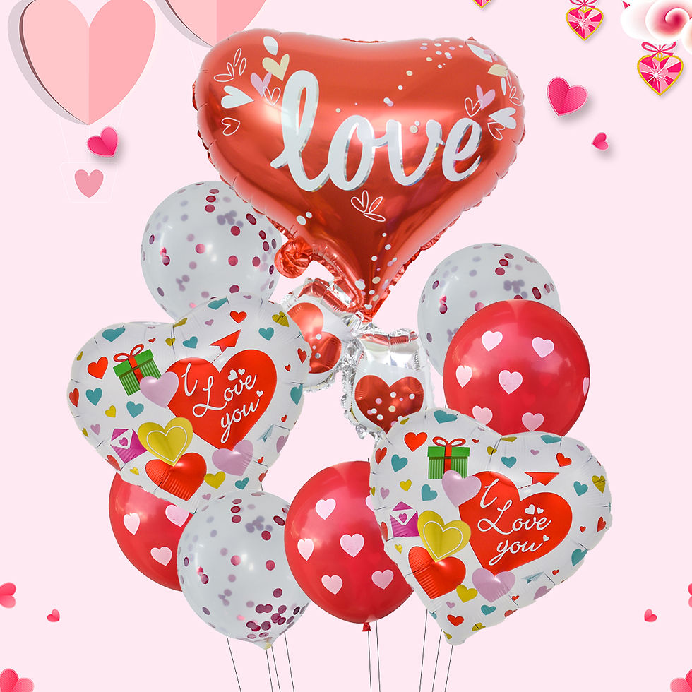 Thumbnail: 10pcs 18 Inch I LOVE You Heart Balloons Wedding Valentine's Day Decorations Marr