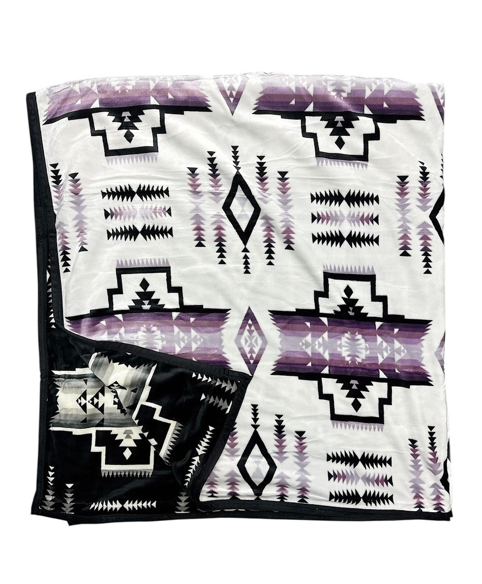 Thumbnail: Southwest Native American Style NEW Design Super Soft Reversible Blanket
