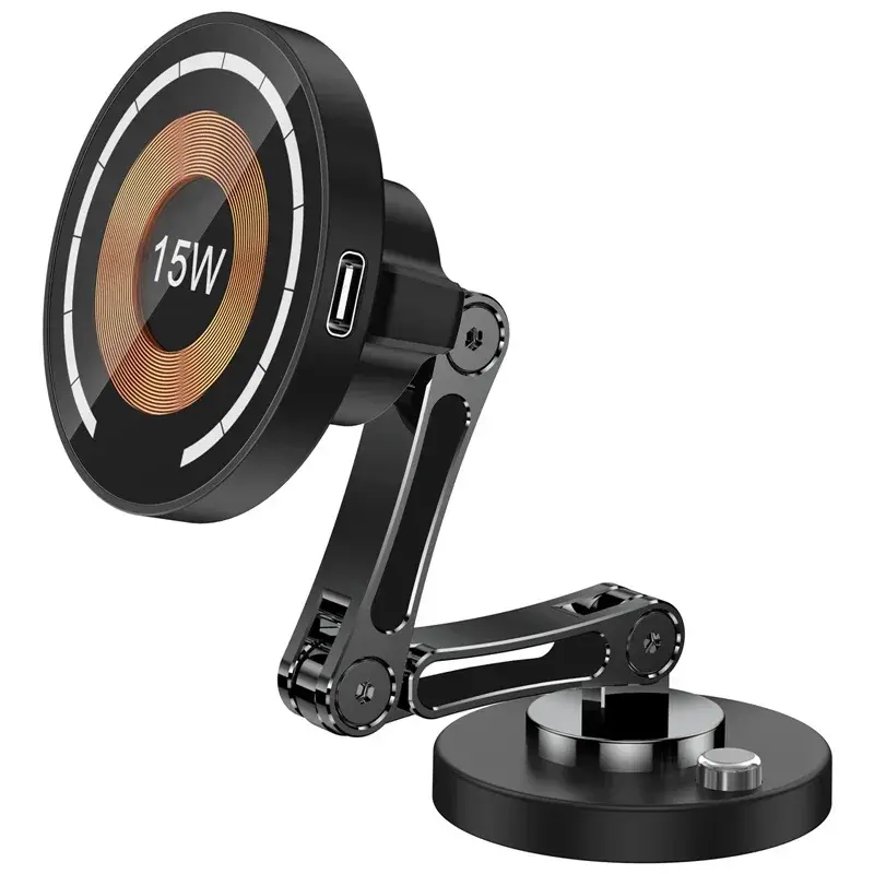 Thumbnail: Magnetic Car Wireless Charger Stand Magnet Car Mount Fast Charging Station Phone