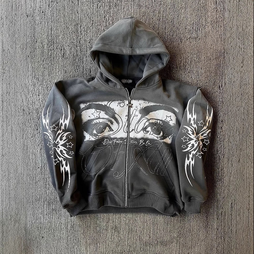 Thumbnail: Street Sle 3D Printed Long Sve Hoodie Retro Jaet Zipper Closure Comfortable Cott