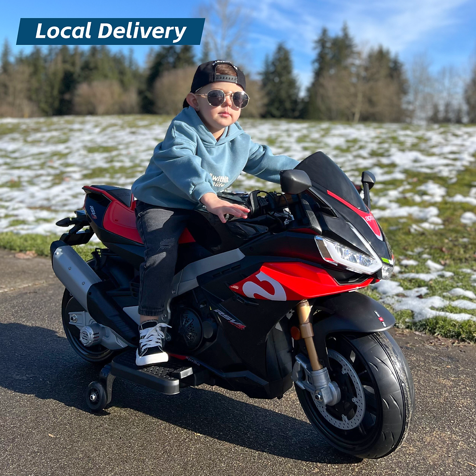 Thumbnail: 24V Kids Motorcycle Electric Motorbike Aprilia Licensed Ride on Toy w/LED Lights