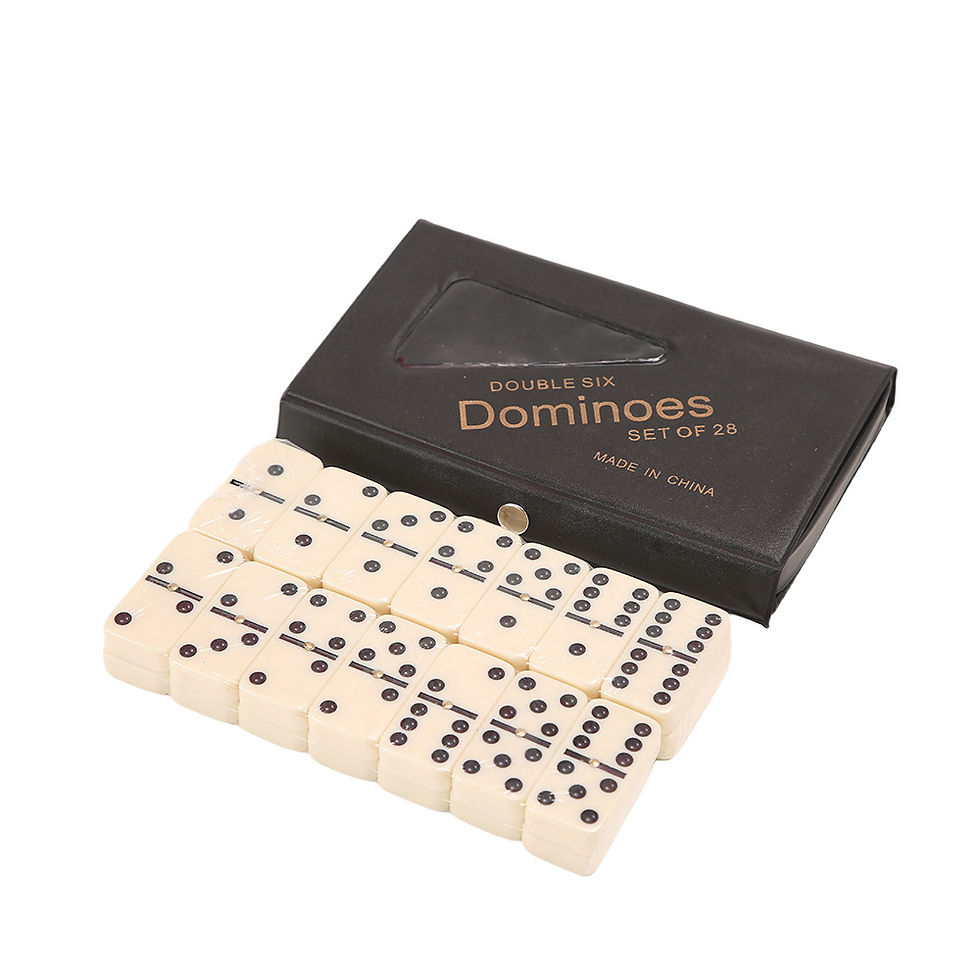 Thumbnail: Classic Board Games Dominoes Set for Adults Premium Dominos with Case Dominoes F