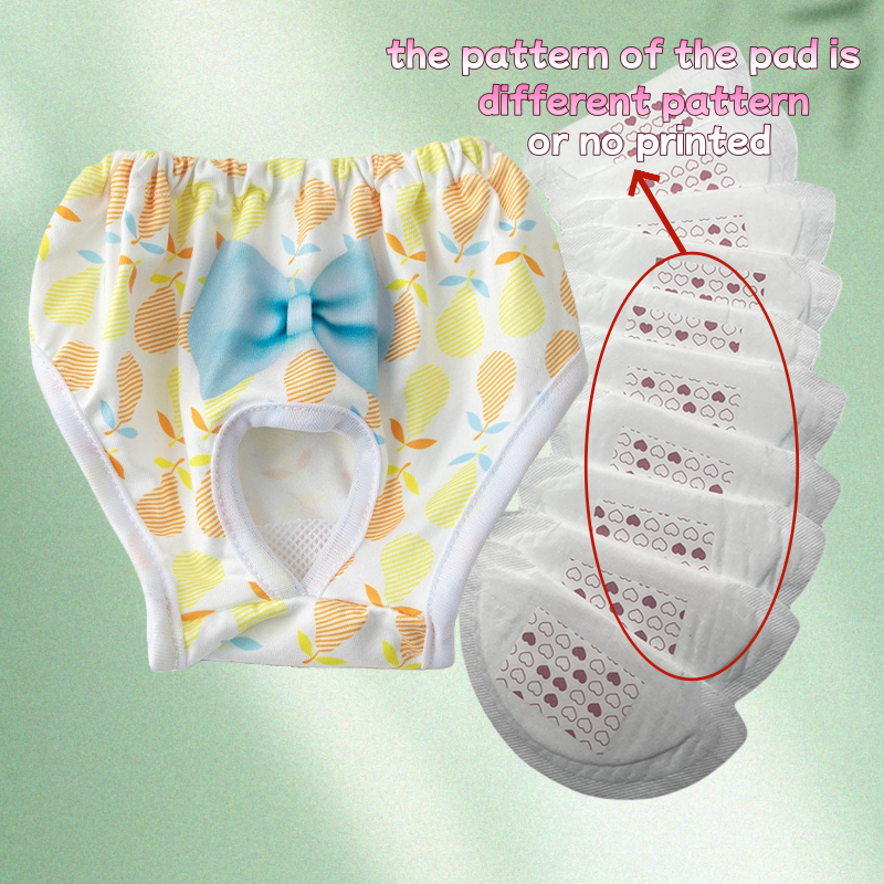 Thumbnail: Dog Underwear with 10 Pcs Pad for Puppy Diapers Dogs Pets Reusable  Washable Per