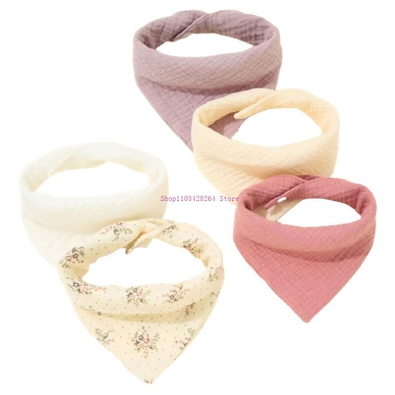Thumbnail: Baby Burp Cloth Teething Bib Gauze-Cloth High Absorb Bandannas Bib Breathable Nu