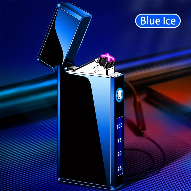 Thumbnail: Double-Arc Rechargeable Lighter, Fashion Simple Lighter For Outdoor Camping BBQ