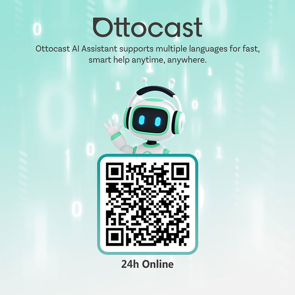 Thumbnail: OTTOCAST Play2Video Pro Wired to Wireless CarPlay Android Auto Adapter TV Video 