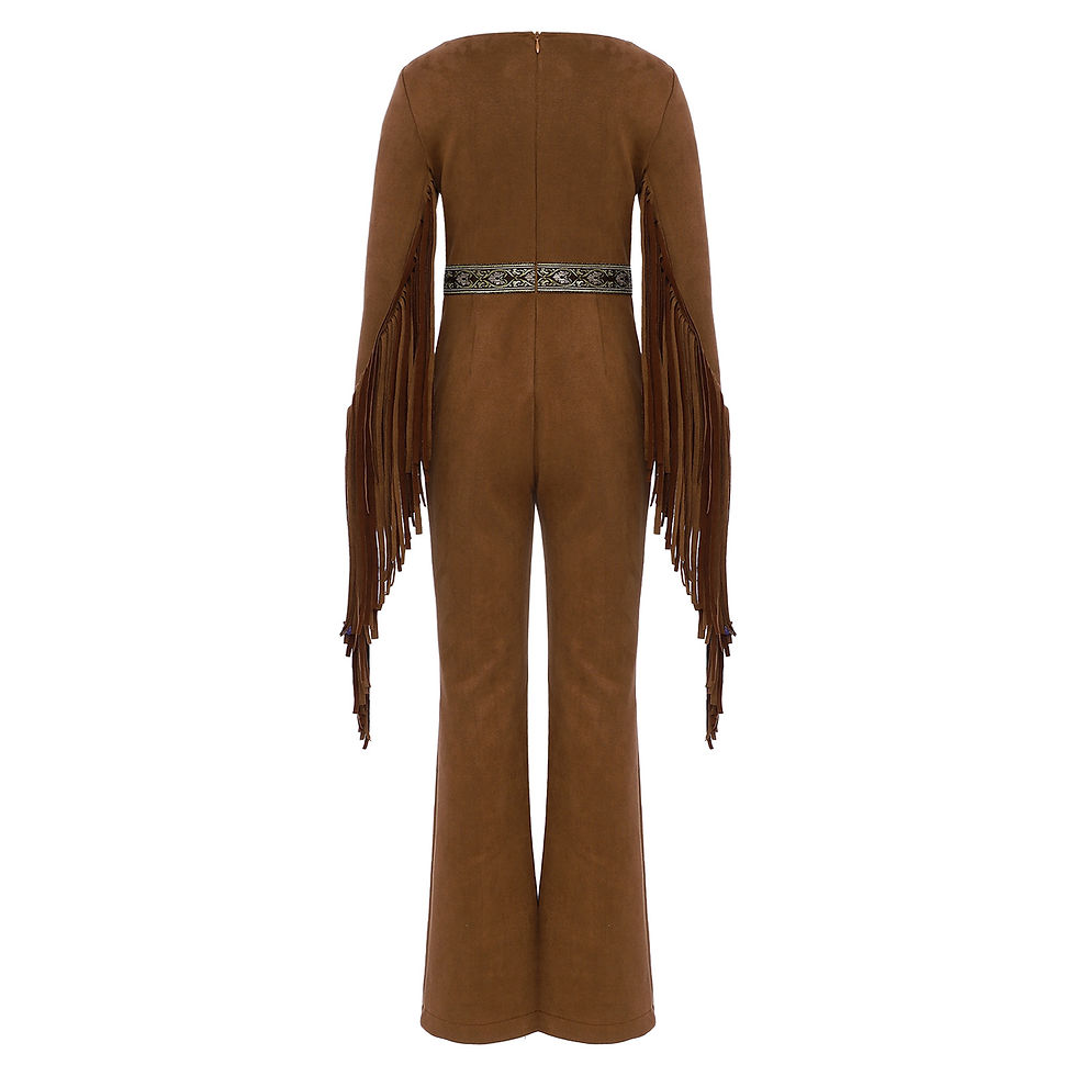 Thumbnail: Girls Native Indian Costumes Indians Princess Dress-up Native Outfit Fringed Lon