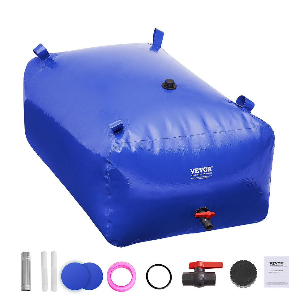 Thumbnail: SucceBuy Water Storage Bladder, PVC Collapsible Water Storage Containers, Large 