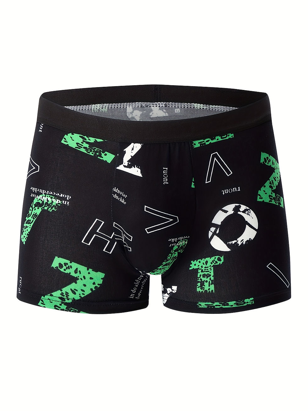 Thumbnail: 4pcs 4-Pack Men's Flower Pattern Breathable Boxer Briefs, Antibacterial Sports S