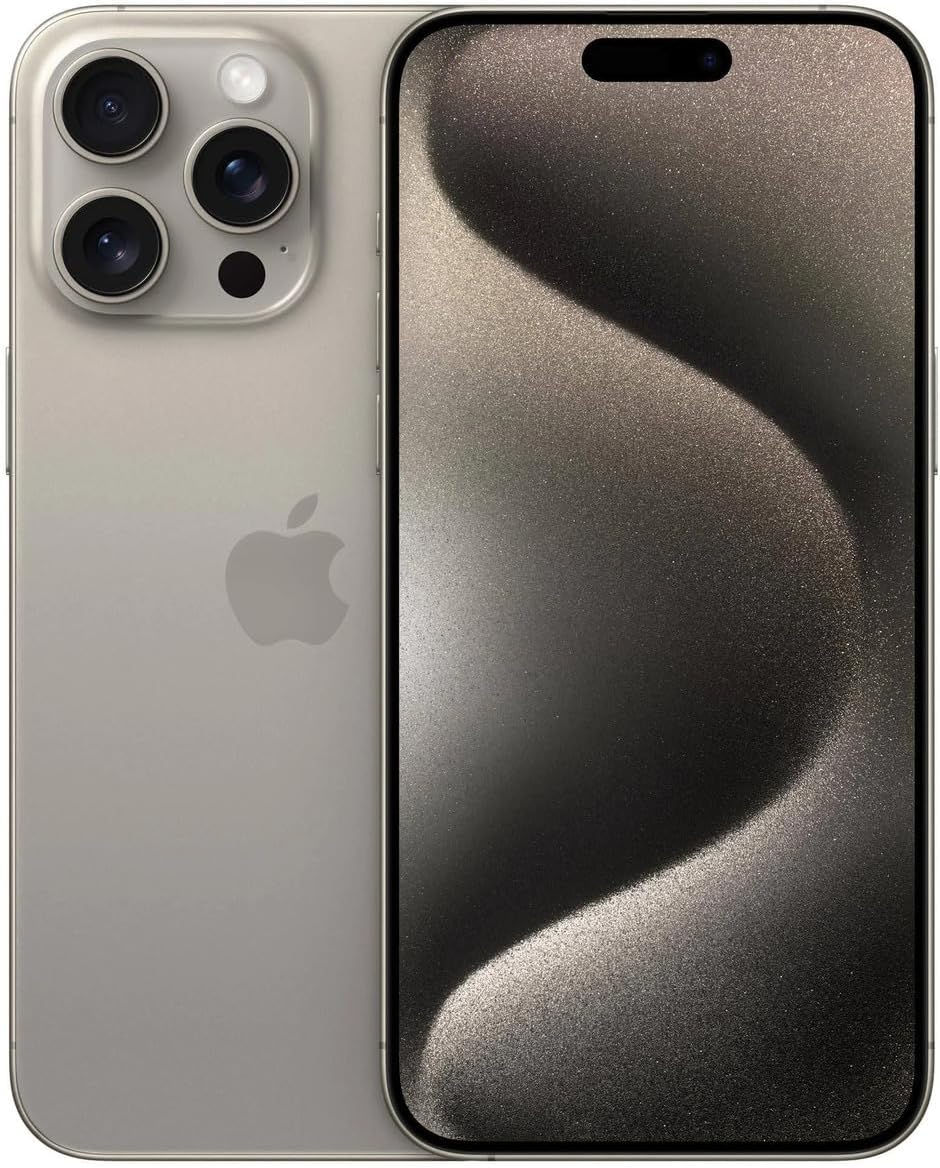 Thumbnail: Apple iPhone 15 Pro Max, 512GB, Blue Titanium - Unlocked (Renewed)