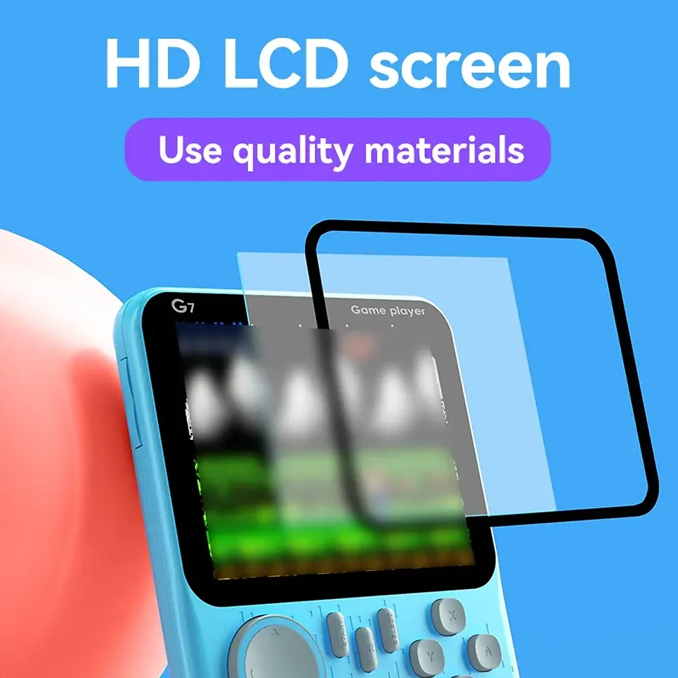 Thumbnail: Handheld Game Console 3.5 inch G7 666 in 1 Portable Retro Student Card Machine P