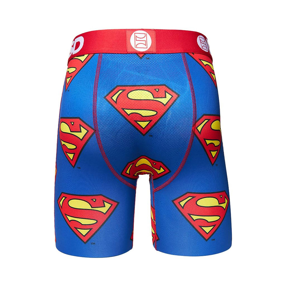 Thumbnail: PSD Men's Dc Superman Boxer Briefs, Blue, S