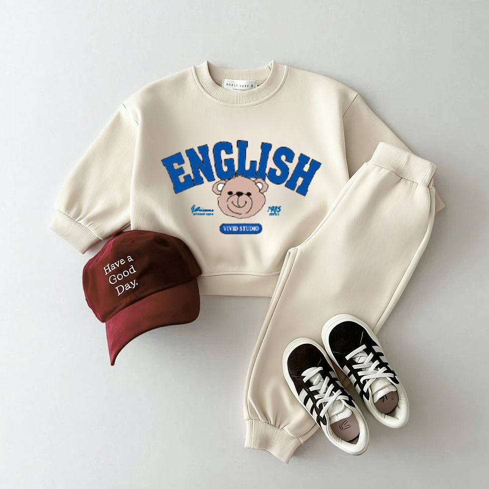 Thumbnail: 0-6 Age Children's Clothes Sweatshirt Set Korean Style Fashion Baby Long Sleeve 