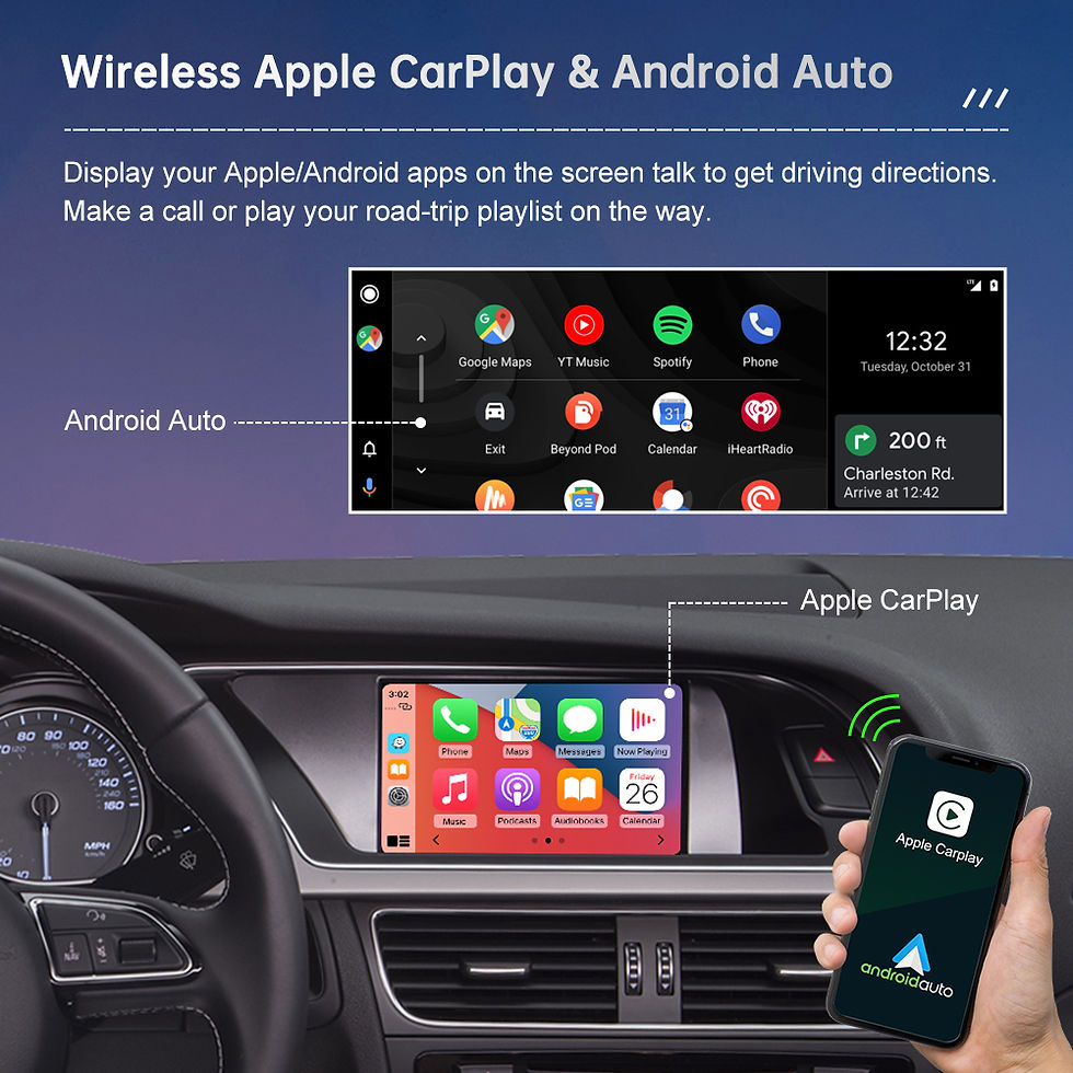 Thumbnail: Wireless Carplay for Audi A4 B8 A5 Q5 2009-2015, Support Car Play Android Auto A