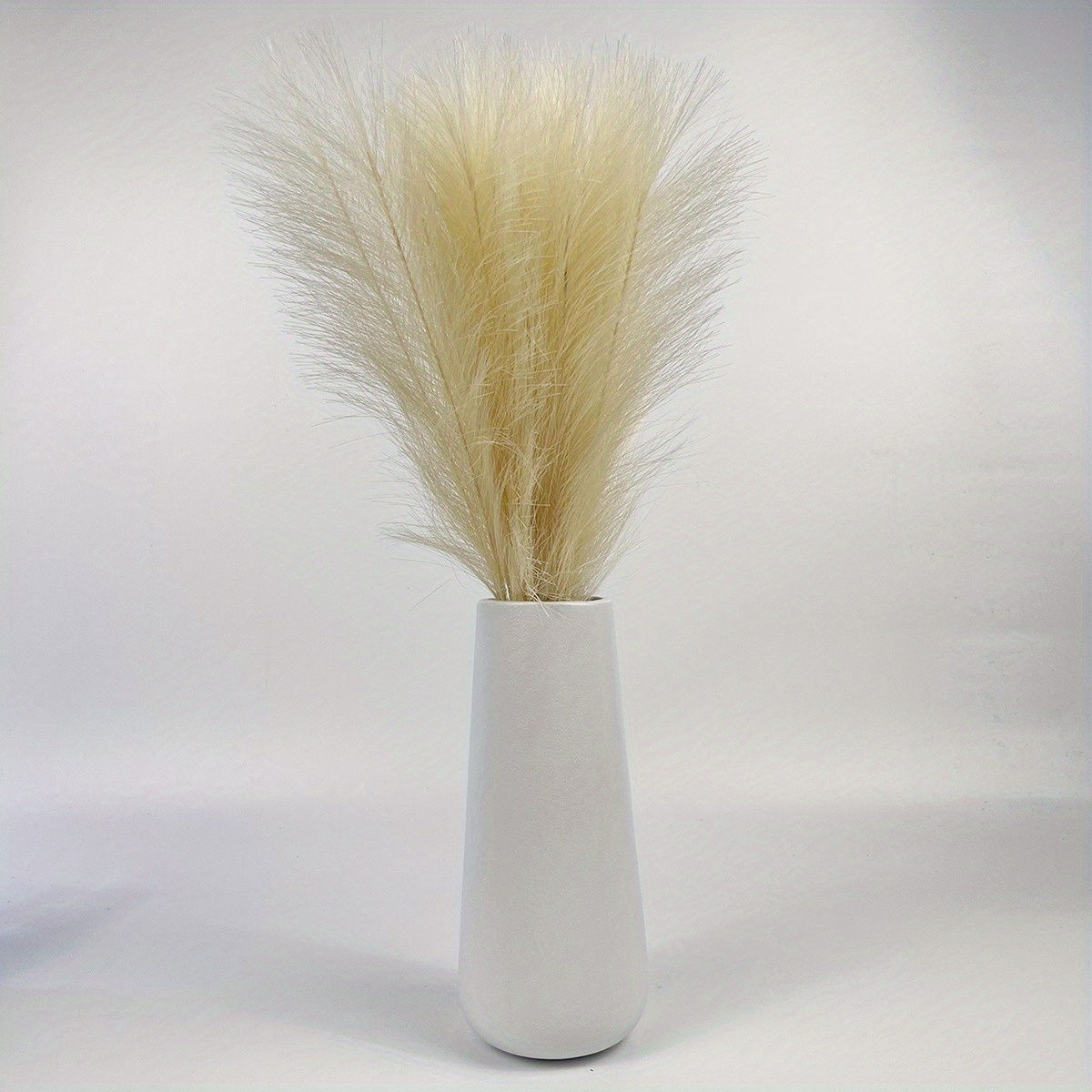 20 Pcs Artificial Pampas Grass 54cm/ 21.25in Large Artificial Fluffy Reed Fake F