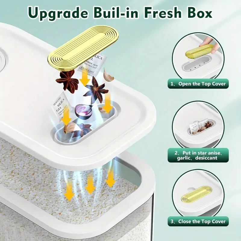 Thumbnail: 11.02LB 22.05LB metering distributor, large dry food storage container, food dis