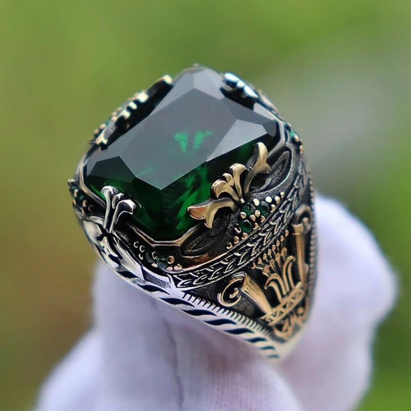 Thumbnail: Milangirl Big Oval Purple Crystal Zircon Rings for Women Vintage Fashion Rose Go