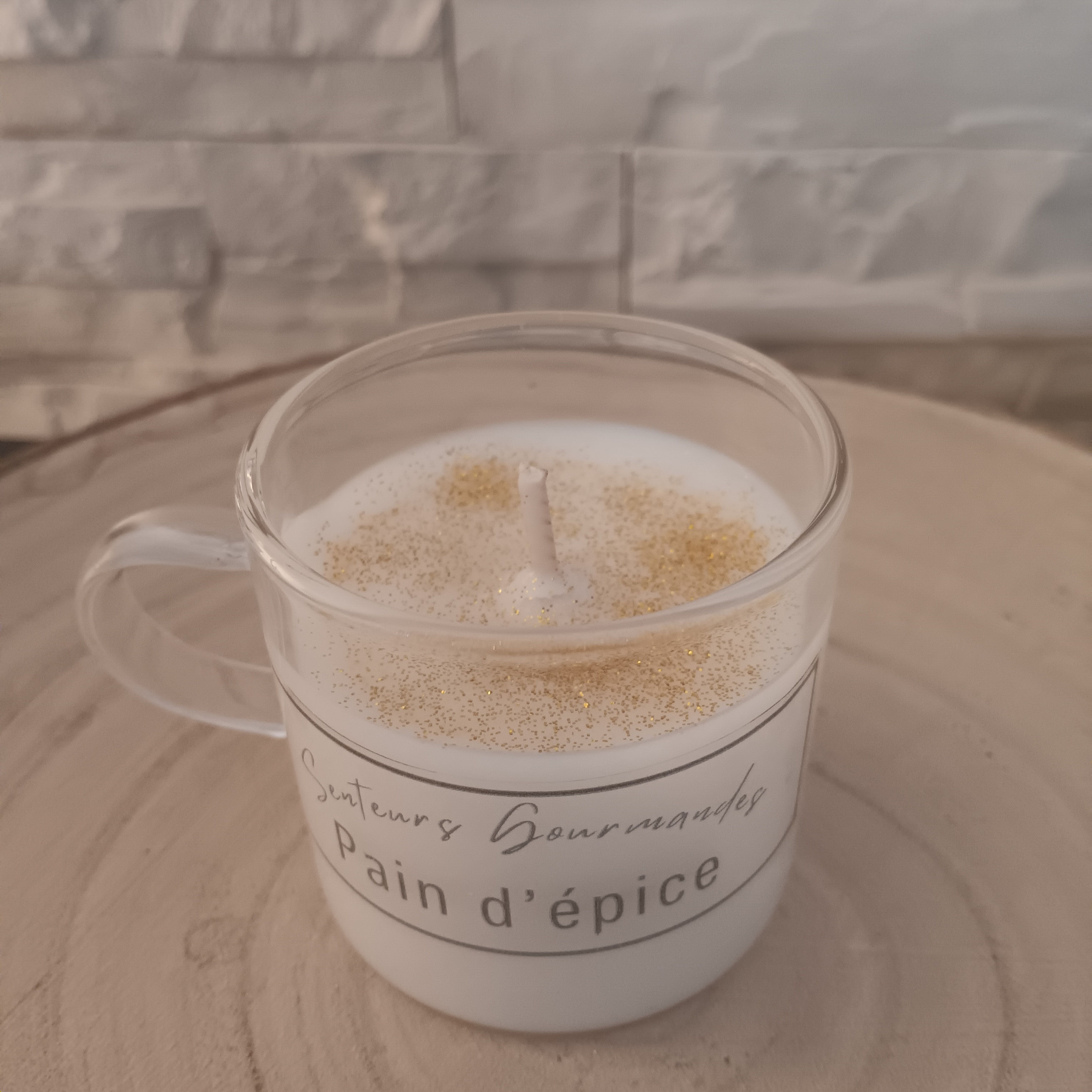 Mini bougie tasse - Pain d'épice