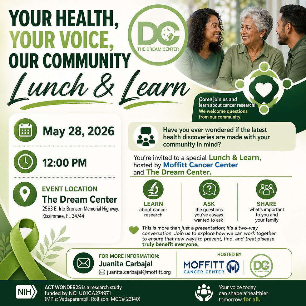 Lunch and Learn with Moffit Cancer Center
