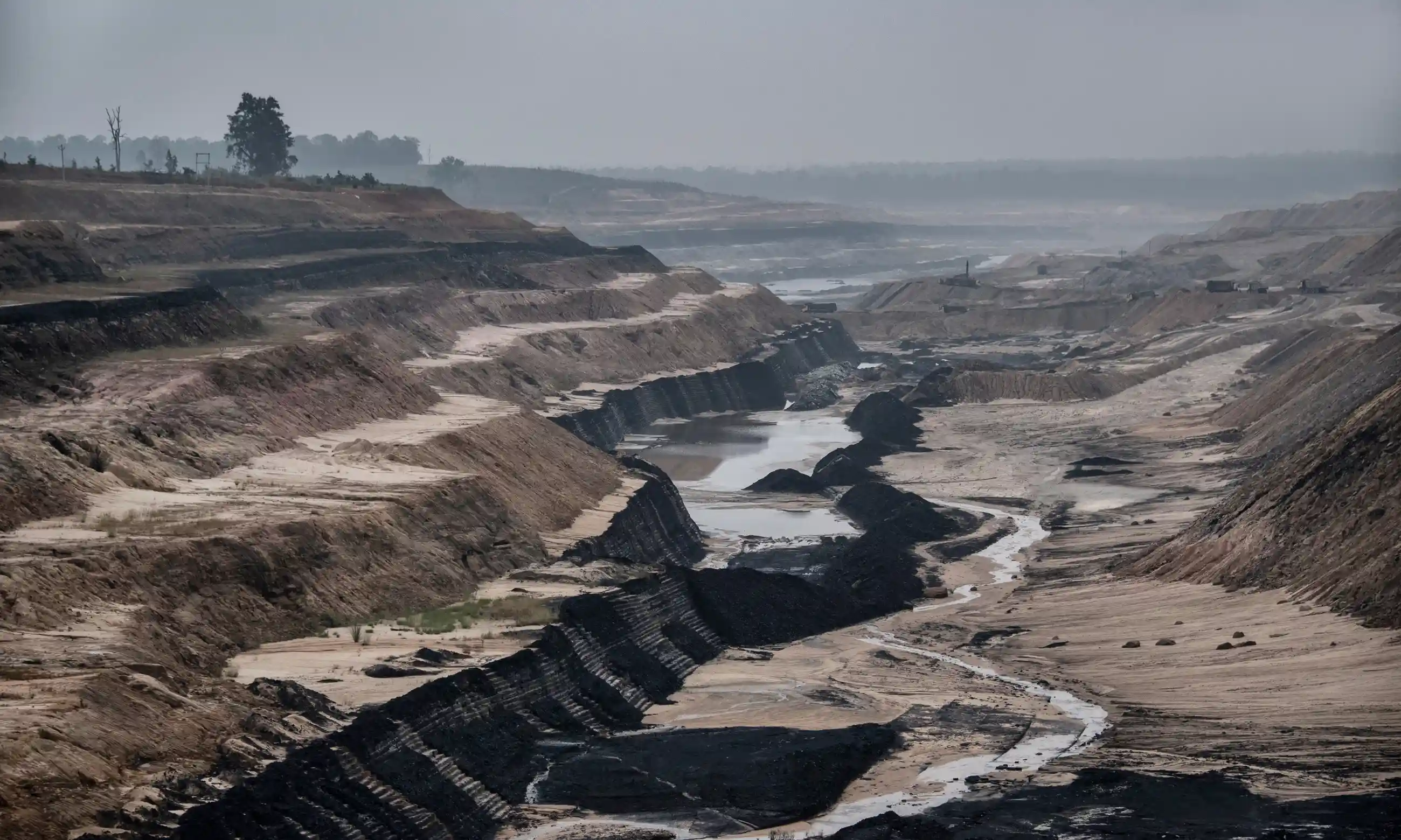 Adani-managed open cut coal mine. (Photo: Brian Cassey/The Guardian)