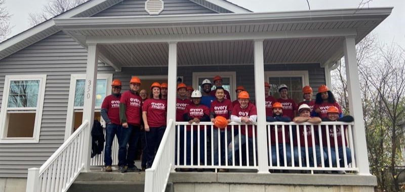 HABITAT FOR HUMANITY OF GREATER CINCINNATI UNITES VETERANS AND BUSINESSES FOR A VETERAN BUILD DAY