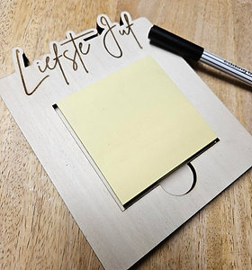 Houder Post-it Liefste Juf
