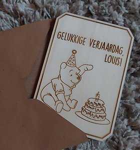 Verjaardagskaart Beer