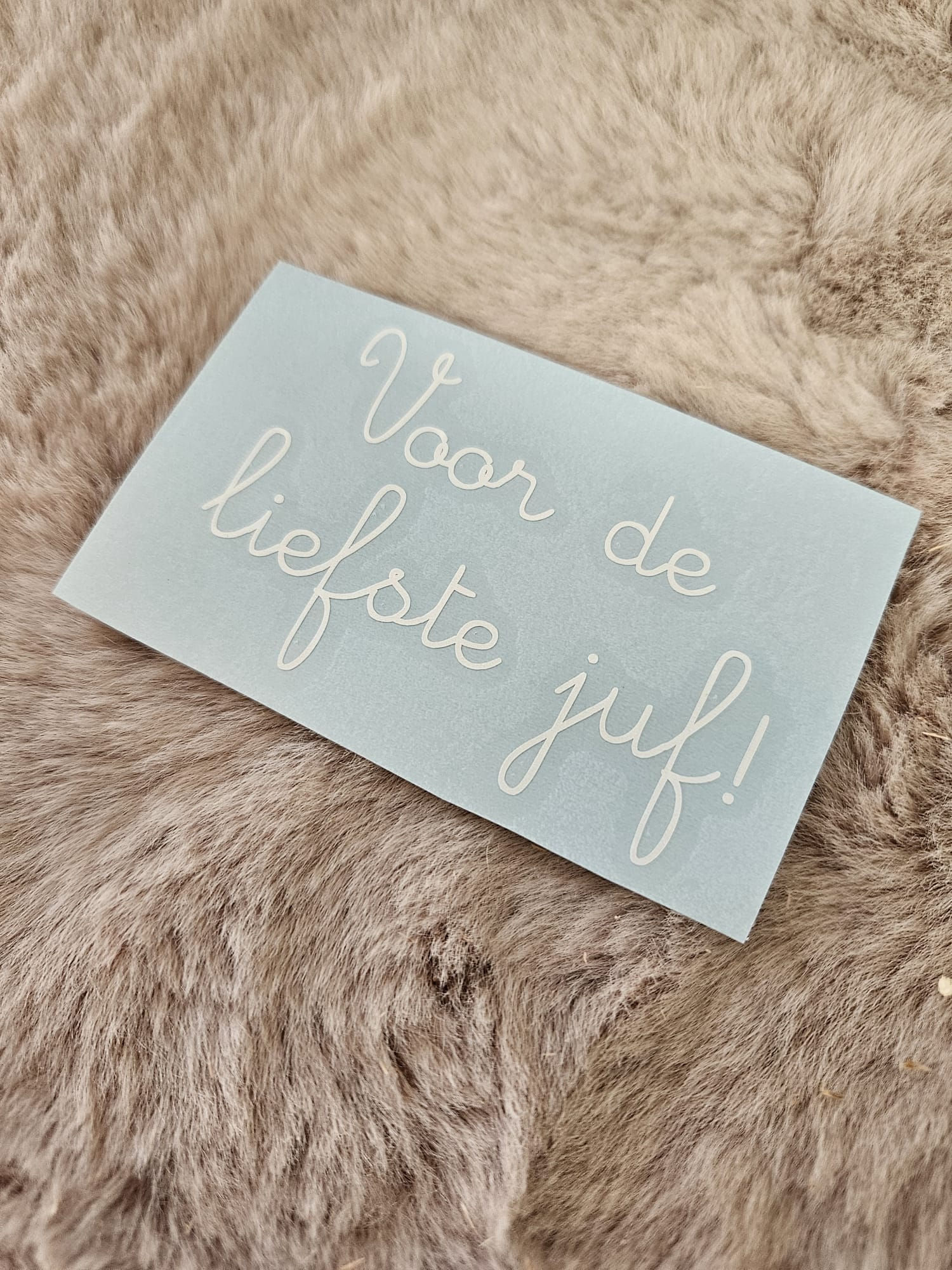 Sticker 'liefste juf'
