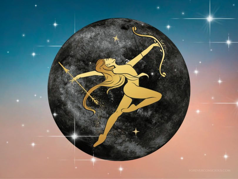 dessin astrologique en rapport avec le signe du sagittaire