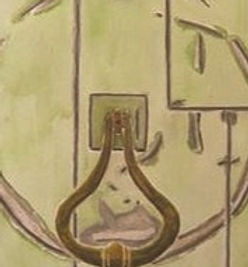 aquarelle de René Dumonceau qui est le logo du Reiki Verseau