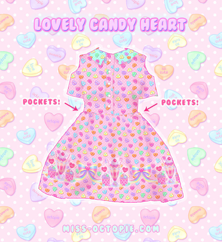 Thumbnail: "Lovely Candy Heart" Short Sleeve Cut Out Dress
