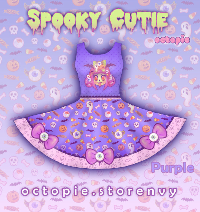 Thumbnail: "Spooky Cutie" Sleeveless Skater Dress