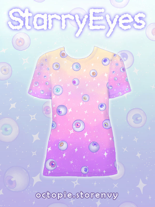Thumbnail: "Starry Eyes" T-Shirt Ver. 2