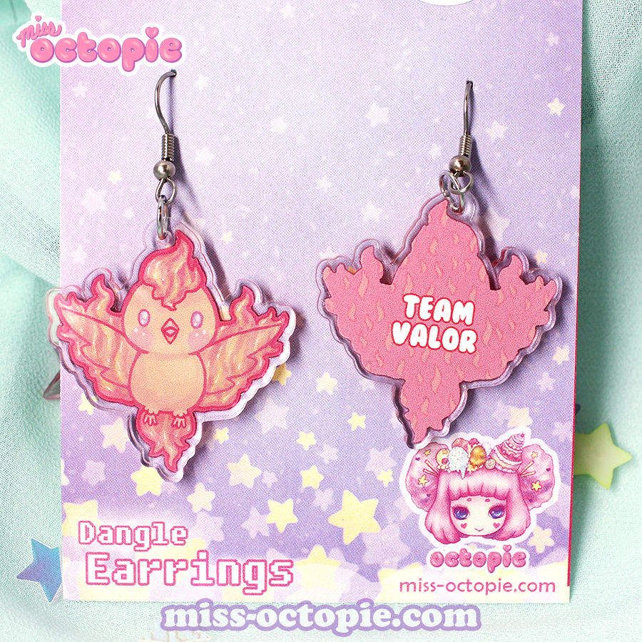 Thumbnail: "Legendary Birds" Dangle Earrings