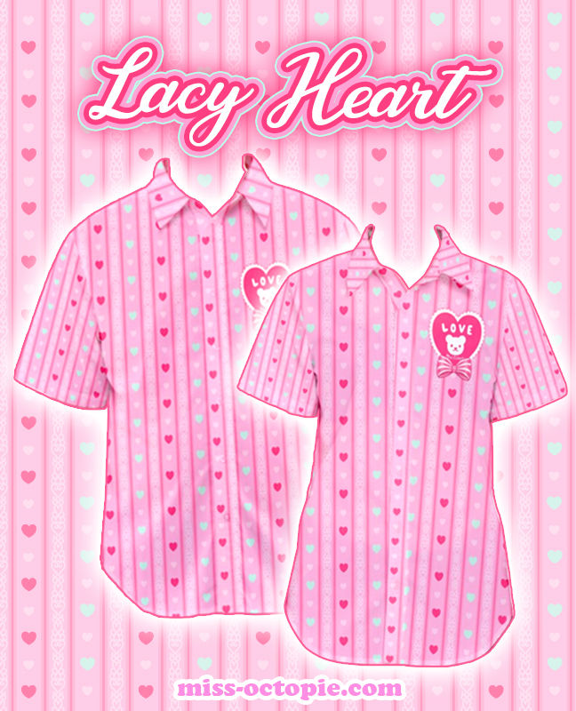 Thumbnail: "Lacy Heart" Button-Up Shirt