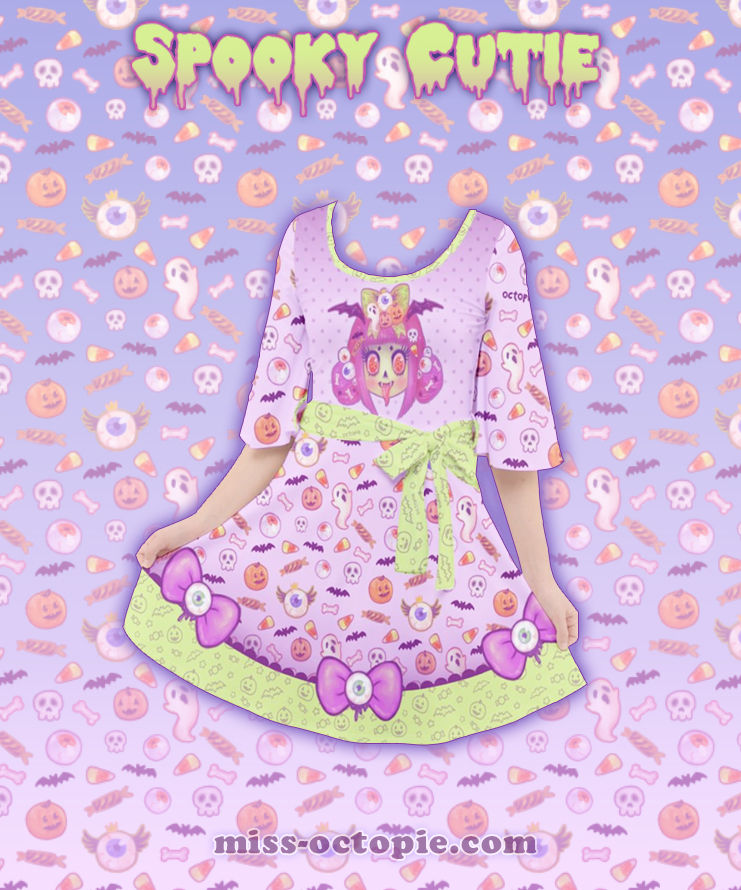 Thumbnail: "Spooky Cutie" Kimono Dress