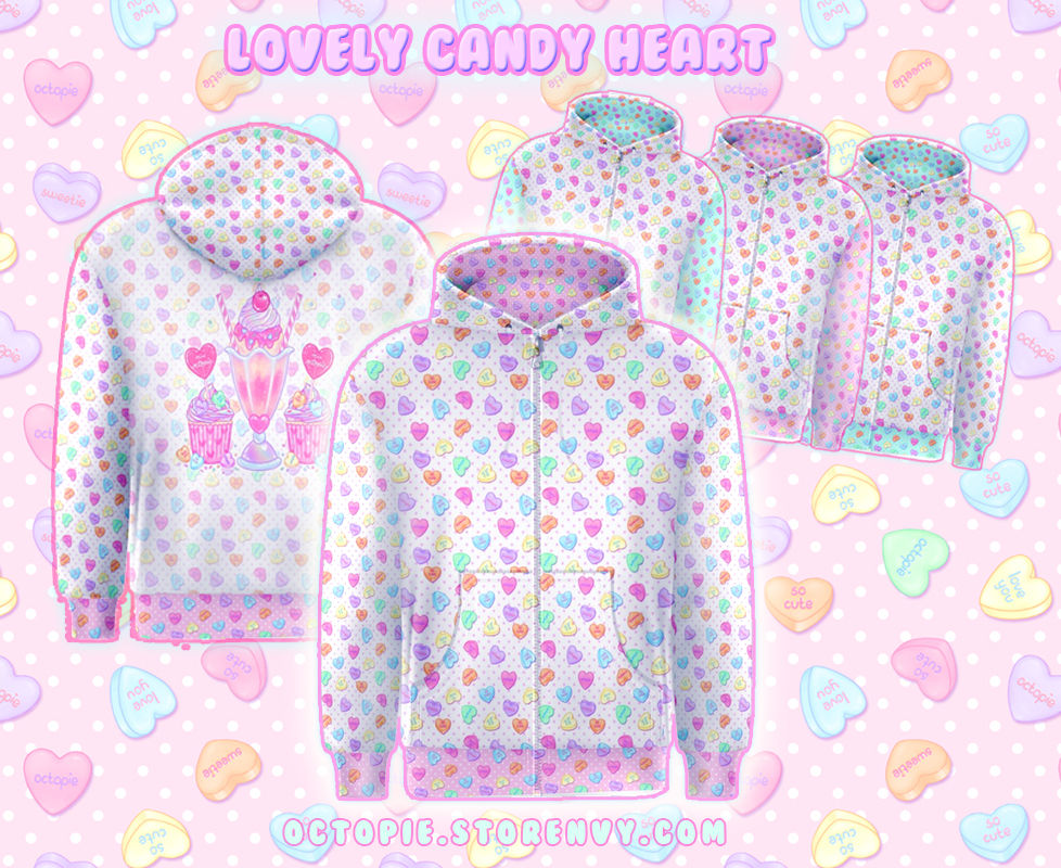Thumbnail: "Lovely Candy Heart" Hoodie